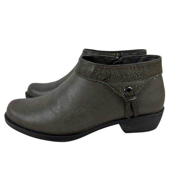 EASY STREET NEPTUNE COMFORT WAVE ANKLE BOOTIES IN GREY NWOB WOMEN'S SIZE 6.5WW - Picture 5 of 12